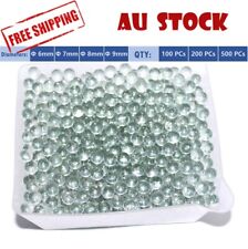 UP 500x Solid Glass Balls Beads 6 7 8 9mm Catapult Marbles Kids Play Craft AU