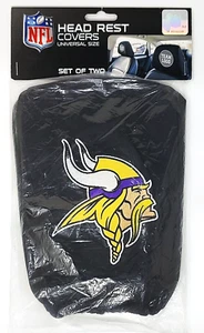 Copri poggiatesta ricamato logo Minnesota Vikings NFL - NUOVO - Foto 1 di 4