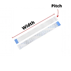 FFC 30 Pin 0,5mm Pitch 30cm FLAT CABLE FLEX RIBBON AWM Flachkabel REVERSE SIDE - Bild 1 von 2
