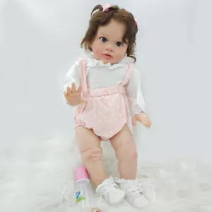 Muñeca ya terminada 66 cm pintada renacida niño pequeño linda muñeca tela cuerpo regalo juguete - Imagen 1 de 7