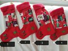 reindeer/parcels christmas stockings,many other designs listed