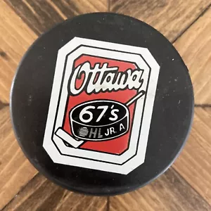 Ottowa 67'S Official Ontario Hockey League Hockey Puck Made In Czechoslovakia - Picture 1 of 5