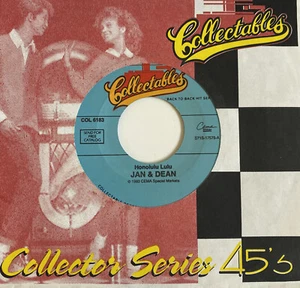 Jan and Dean 45 Honolulu Lulu / Sidewalk Surfin' NEW reissue unplayed surf vinyl - Picture 1 of 3
