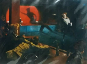 THE MIME ARTIST Colin Frooms R.A. Signed Print  from original oil painting - Bild 1 von 4