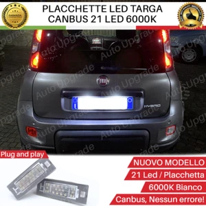 PLACCHETTE LED LUCI TARGA 21 LED SPECIFICHE PER FIAT PANDA 3 312 6000K NO ERRORE - Foto 1 di 5