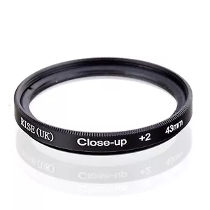 43mm +2 High Definition Close Up Macro Lens Sony Canon Nikon DSLR + FREE Pouch - Picture 1 of 10