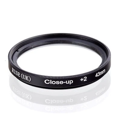 43mm +2 High Definition Close Up Macro Lens Sony Canon Nikon DSLR + FREE Pouch - Image 1 of 4