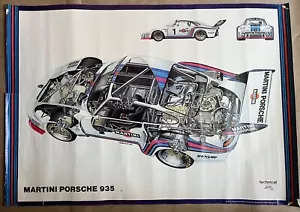 Porsche Poster 1976 Martini Porsche 935 Cuteaway von Technical Art - Bild 1 von 7