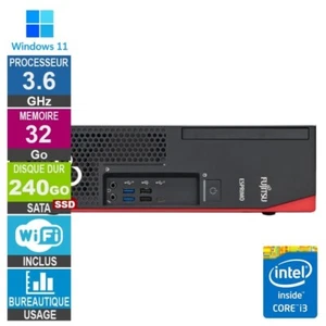 Fujitsu D738/E94+ DTL i3-8100 3.60GHz 32Go/240Go SSD Wifi W11 - Photo 1/1