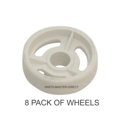 Véritable Hotpoint Creda Inférieur Panier Lave-Vaisselle Roue C00056347 8 Paquet - Photo 1/2