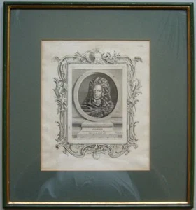 Retrato grabado EMPERADOR JOSEPH I. de Austria 1747 Odieuvre grabado original en cobre - Imagen 1 de 5