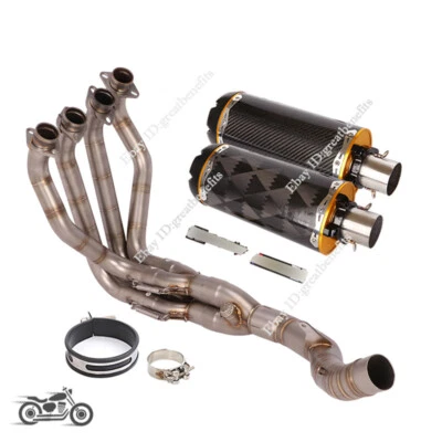 Tubo de escape de enlace delantero 51 mm para Kawasaki Z1000 2010-2023 Z1000SX Foto 1 de 4