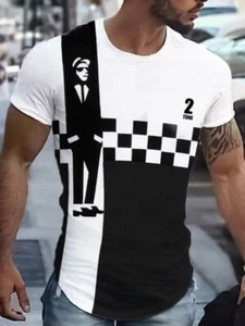 SKA 2 Tone Man Checkerboard T-shirt - XL (TS0193) (New) - Foto 1 di 2