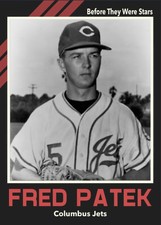 Custom Novelty Baseball Card Fred Patek Columbus Jets