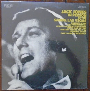 JACK JONES, In Person At The Sands, Las Vegas USA New Old Stock Sealed LP - Picture 1 of 2