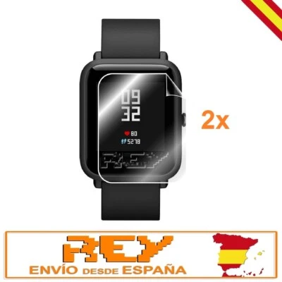 2x Protector Pantalla de Plástico para XIAOMI AMAZFIT GTS Transparente 2x p1397 - Imagen 1 de 4