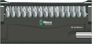 Wera Bit-Check 30 Holz 2 SB Schraubendreher Bit Set 05057438001 - Bild 1 von 5