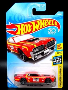 Hot Wheels Hw Speed Graphics '68 Mercury Cougar, 106/365 Red - Picture 1 of 6