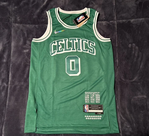Jayson Tatum Boston Celtics City Edition NBA 75th Diamond Swingman Jersey M (44) Cover