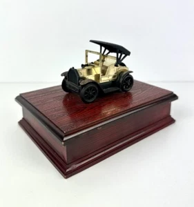Sublime Boîte de Rangements de Cartes à Jouer Vintage avec Petit Voiture 1917 - Imagen 1 de 18