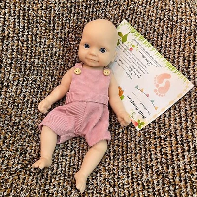 Silicone Baby Unpainted Doll Reborn Girl Newborn Dolls 11inch Soft Body Gift New - Image 1 of 4