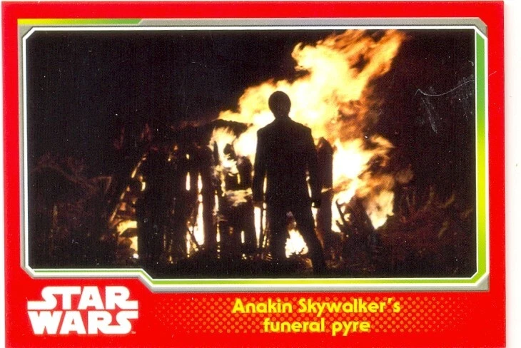 Topps:2015 Journey To The Force Awakens-"Anakin Skywalker's funeral pyre"144 - Image 1 of 1