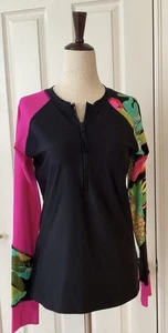 Breathe Body Glove Rash Guard Reißverschluss vorne Langarm Bademode Oberteil Large - Bild 1 von 10