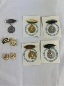 WIBC Women’s Bowling League Pins Lot Of 9 High Series Vintage 1970s - Picture 1 of 10