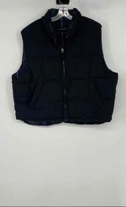 Eddie Bauer Mens Black Front Pockets Full-Zip Reversible Puffer Vest Size XXL - Picture 1 of 6