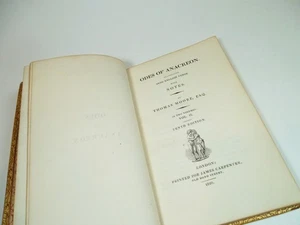 Odes of Anacreon - Vol 2 - Thomas Moore - 1820 - James Carpenter - Tenth Edition - Bild 1 von 8