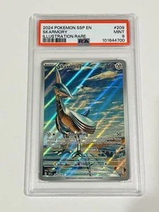 Pokemon SV Surging Sparks - Skarmory Illustration Rare Holofoil #209/191 PSA 9 - Picture 1 of 3