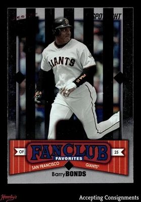 2002 Donruss Best of Fan Club Spotlight #291 Barry Bonds 075/100 GIANTS - Image 1 of 2