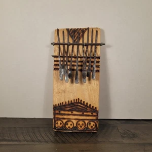 Zimbabwean Handmade Mbira Wooden 8"x3.5" Kalimba Thumb Piano Karimba - Picture 1 of 12