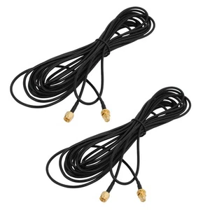 2Pcs RG174 SMA Female to Male Connector 6M Coaxial Cable Craft Antenna Extension - Picture 1 of 4