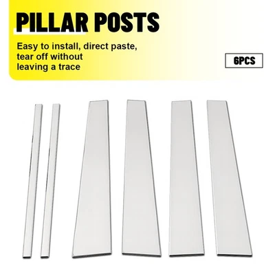 Moldura de poste de pilar de ventana 6X para Lincoln Navigator Ford Expedition 1997-2016 2017 Foto 1 de 4