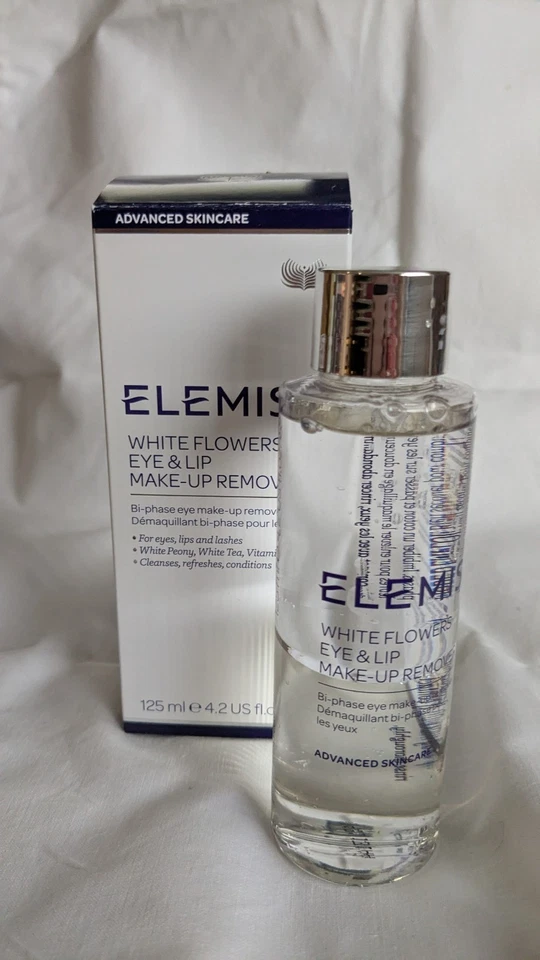 UNUSED NEW BOXED 125ML ELEMIS WHITE FLOWERS EYE AND LIP MAKE UP REMOVER - Image 1 of 3