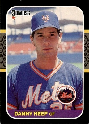 1987 Donruss Danny Heep New York Mets #649 - Image 1 of 2