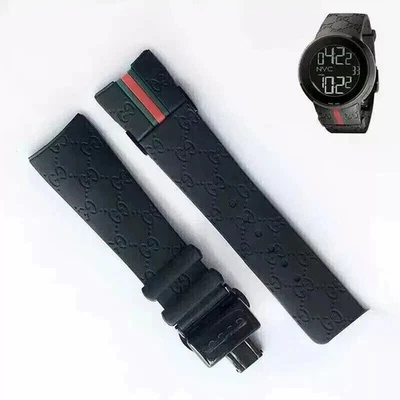 26mm Rubber replacement Watch Strap For I-Gucci Digital Men's Watch YYA114214 - Image 1 of 4