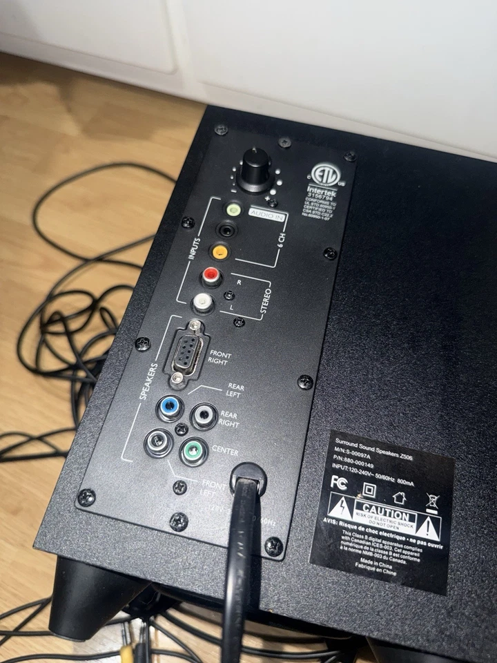 Logitech Z506 5.1 Surround Sound Speaker System With Sound Blaster Z PCIe Card - Image 1 of 4