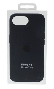 Apple Silikon Case für iPhone 16e Schwarz MD3N4ZM/A Original - Bild 1 von 3