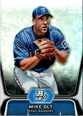 2012 Bowman Platinum Prospects Mike Olt #BPP30 Texas Rangers Baseball Card - Image 1 of 2
