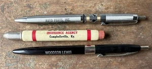 Campbellsville Kentucky KY Boy Advertising Bullet Pencil Ink Pen Woodson Lewis - Picture 1 of 5