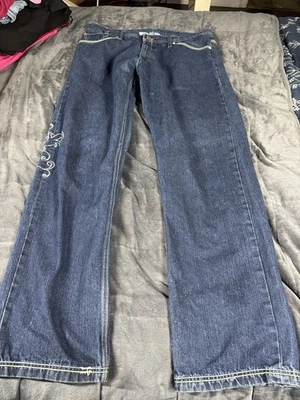 VTG Artful Dodger Embroidered Pockets Baggy Denim Jeans Mens Size 38x30 Y2K - Image 1 of 4