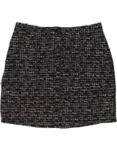 BANANA REPUBLIC Womens Straight Skirt US 6 Medium W32 Black Check BA36 - Picture 1 of 3