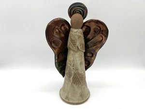 Terre Christensen RAKU Pottery 8” Angel Pot Terre Stoneware - Picture 1 of 14