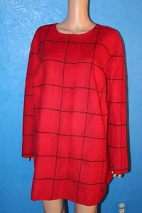 Abrigo rojo mezcla lana Talbots para mujer talla 18w ¡NUEVO CON ETIQUETAS valorado en $379! - Imagen 1 de 9