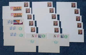 24 UNUSED POST OFFICE POSTCARDS WITH UNUSED POSTAGE $5 FACE VALUE 1980's + 2002 - Picture 1 of 4