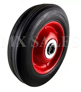 Vollhartgummireifen für Dolly Bollerwagen, 5/8" Achsloch AUSWAHL AUS 6",8",10" - Bild 1 von 1
