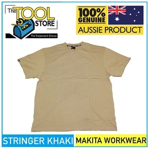 Makita Workwear Stringer Khaki T Shirt - Picture 1 of 1
