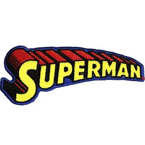 "Parche de hierro sobre aplique ""Superman"" de la Liga de la Justicia de DC Comics - Imagen 1 de 1